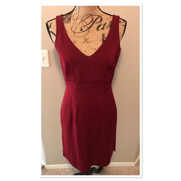 Plum Dresses & Skirts - Sleeveless burgundy dress